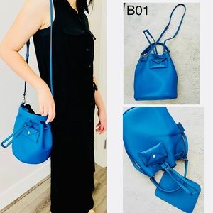 Marc Jacobs bucket blue crossbody bag